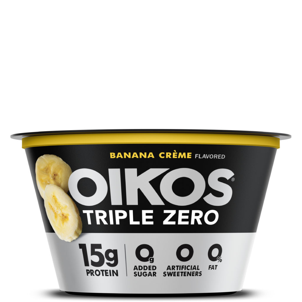 Banana Cream Oikos Triple Zero High Protein Nonfat Greek Yogurt